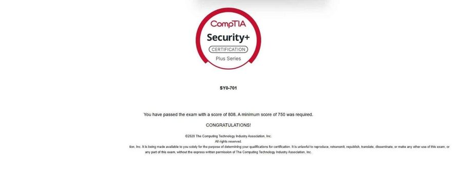 Security+ pass — LaQuon