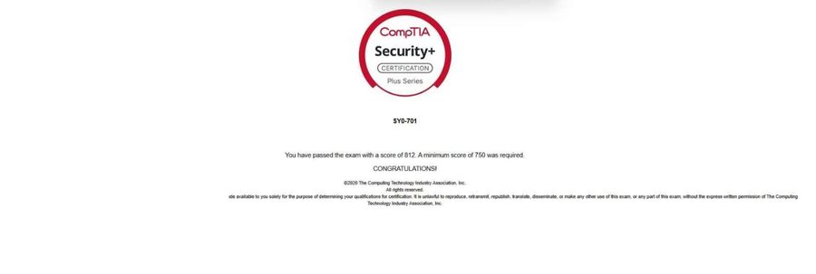 Security+ pass — Shemar